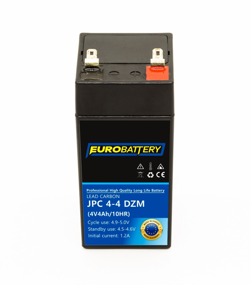 4v-4ah АКБ карбоновий EuroBattery JPC 4-4 DZM (4в 4.0Аг)