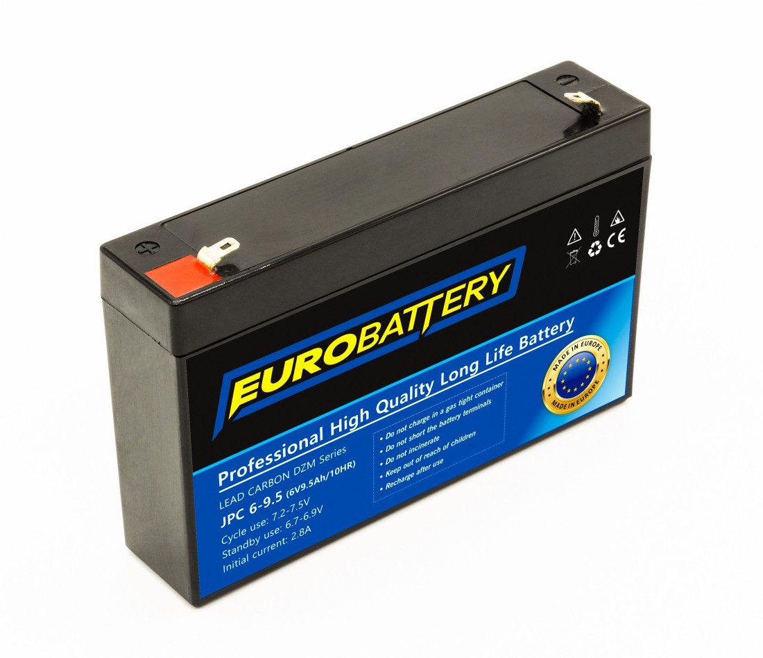 6v-9,5ah АКБ карбоновий EuroBattery JPC 6-9,5 DZM (6в 9.5Аг)