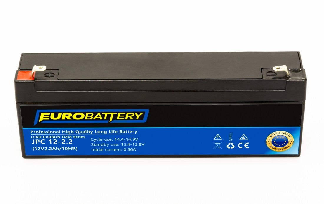 12v-2,2ah АКБ карбоновий EuroBattery JPC 12-2,2 DZM (12в 2.2Аг)