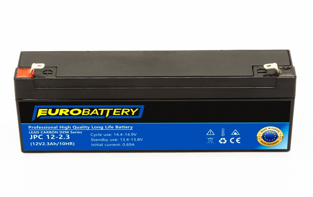 12v-2,3ah АКБ карбоновий EuroBattery JPC 12-2,3 DZM (12в 2.3Аг)