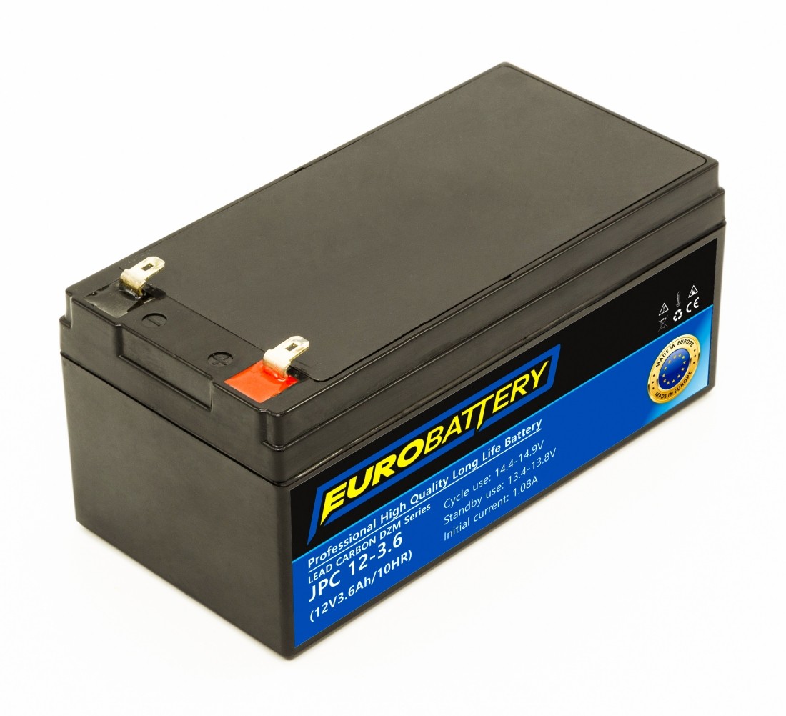12v-3,6ah АКБ карбоновий EuroBattery JPC 12-3,6 DZM (12в3.6Аг)
