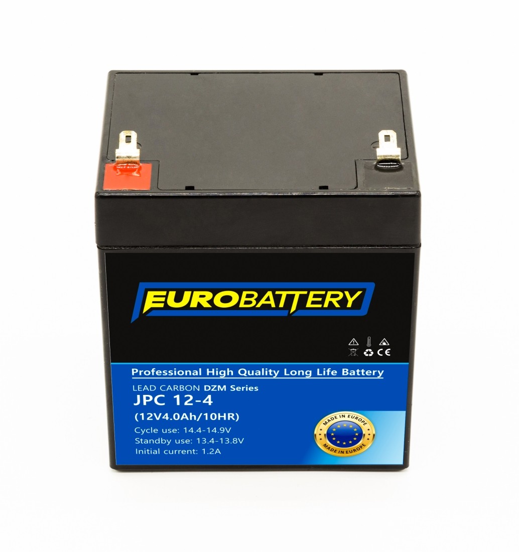 12v-4ah АКБ карбоновий EuroBattery JPC 12-4 DZM (12в 4.0Аг)