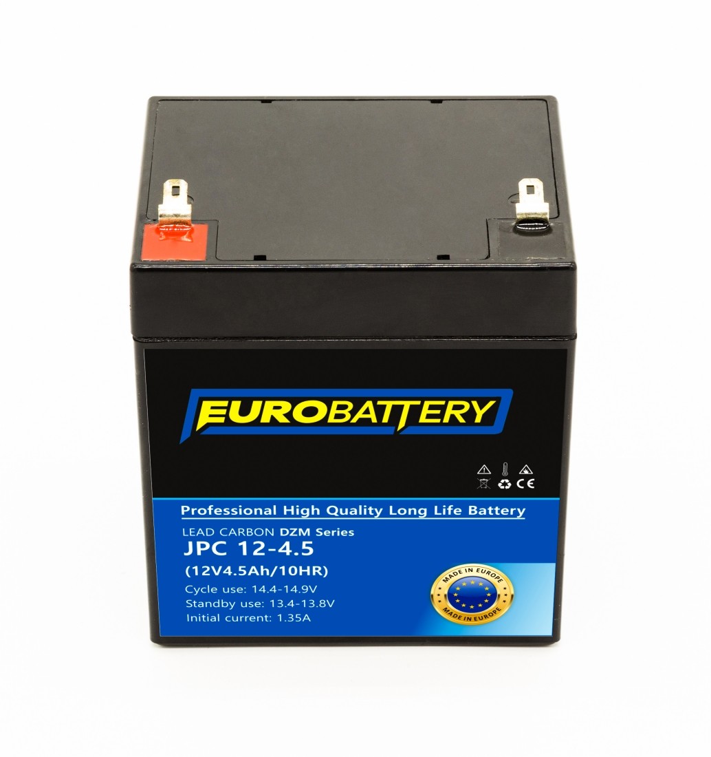 12v-4,5ah АКБ карбоновий EuroBattery JPC 12-4,5 DZM (12в 4.5Аг)