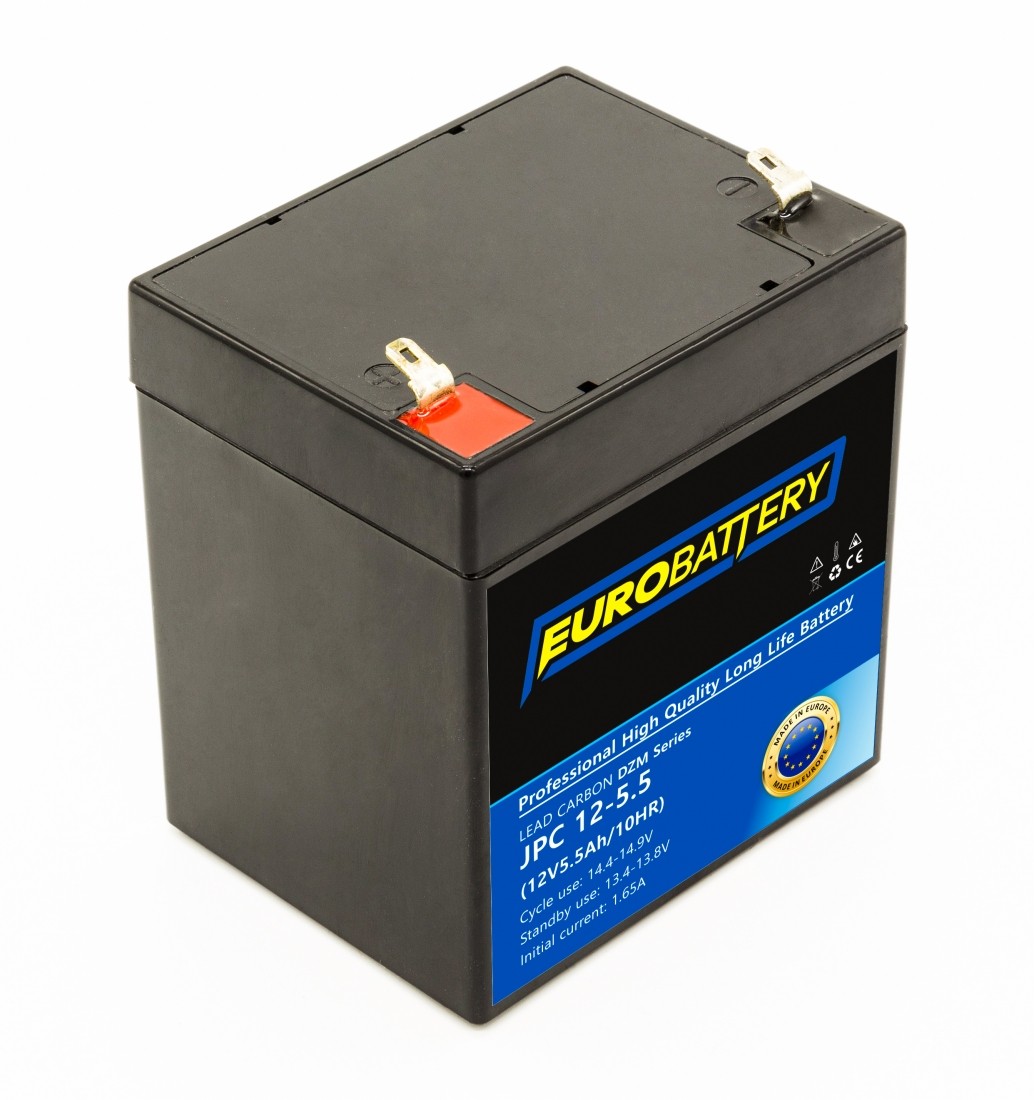 12v-5,5ah АКБ карбоновий EuroBattery JPC 12-5,5 DZM (12в 5.5Аг)