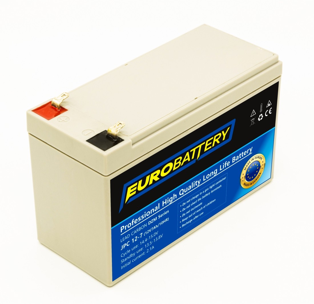 12v-7ah АКБ карбоновий EuroBattery JPC 12-7 DZM (12в 7.0Аг)