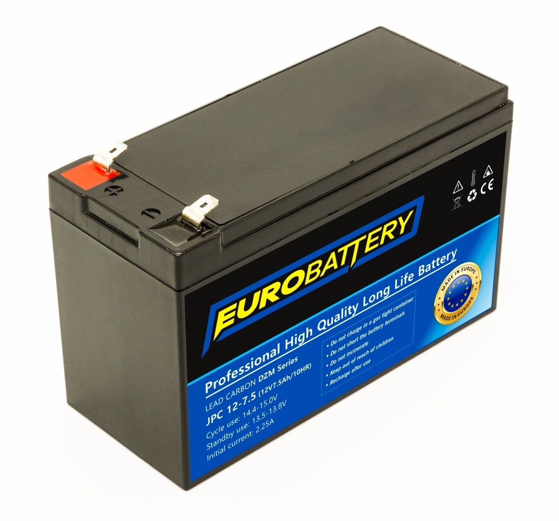 12v-7,5ah АКБ карбоновий EuroBattery JPC 12-7,5 DZM (12в 7.5Аг)