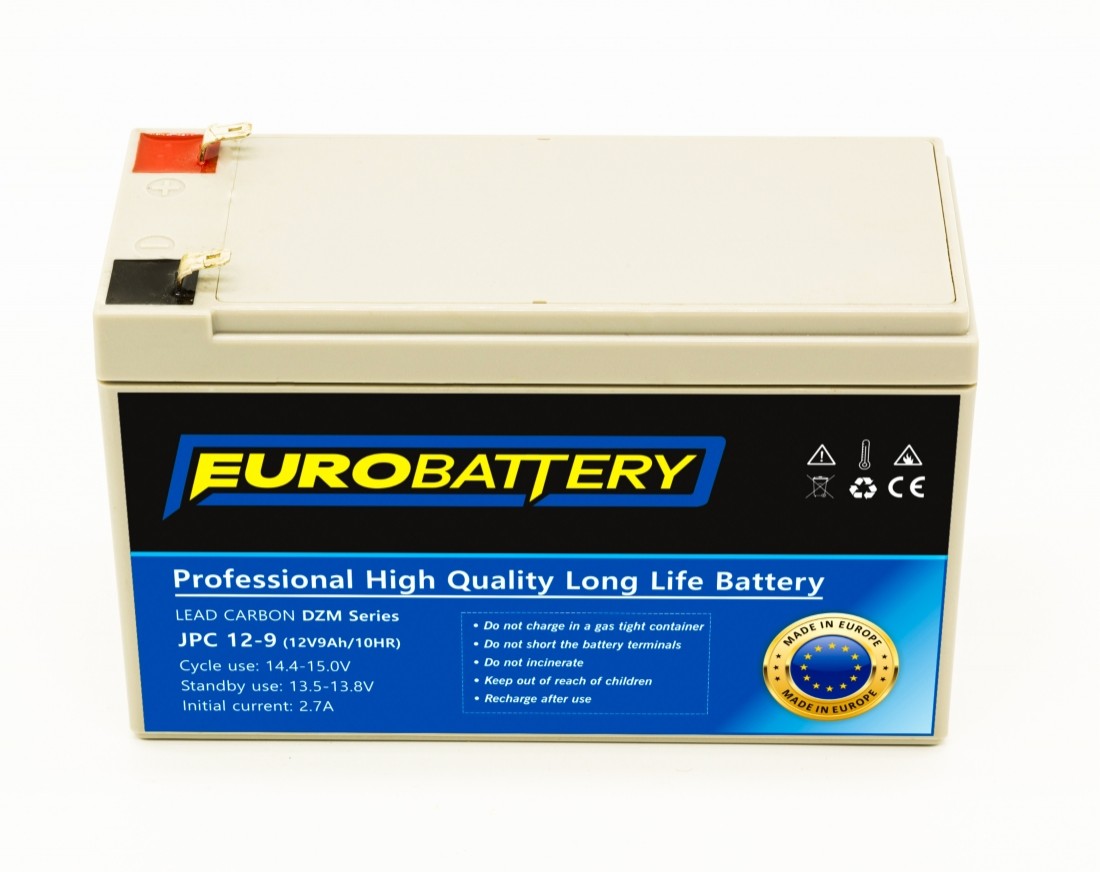 12v-9ah АКБ карбоновий EuroBattery JPC 12-9 DZM (12в 9.0Аг)