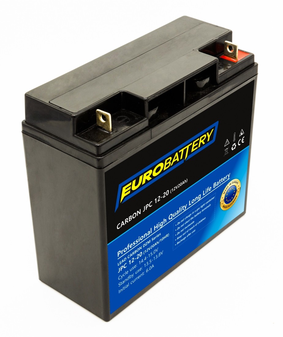 12v-20ah АКБ карбоновий EuroBattery JPC 12-20 DZM (12в 20Аг)