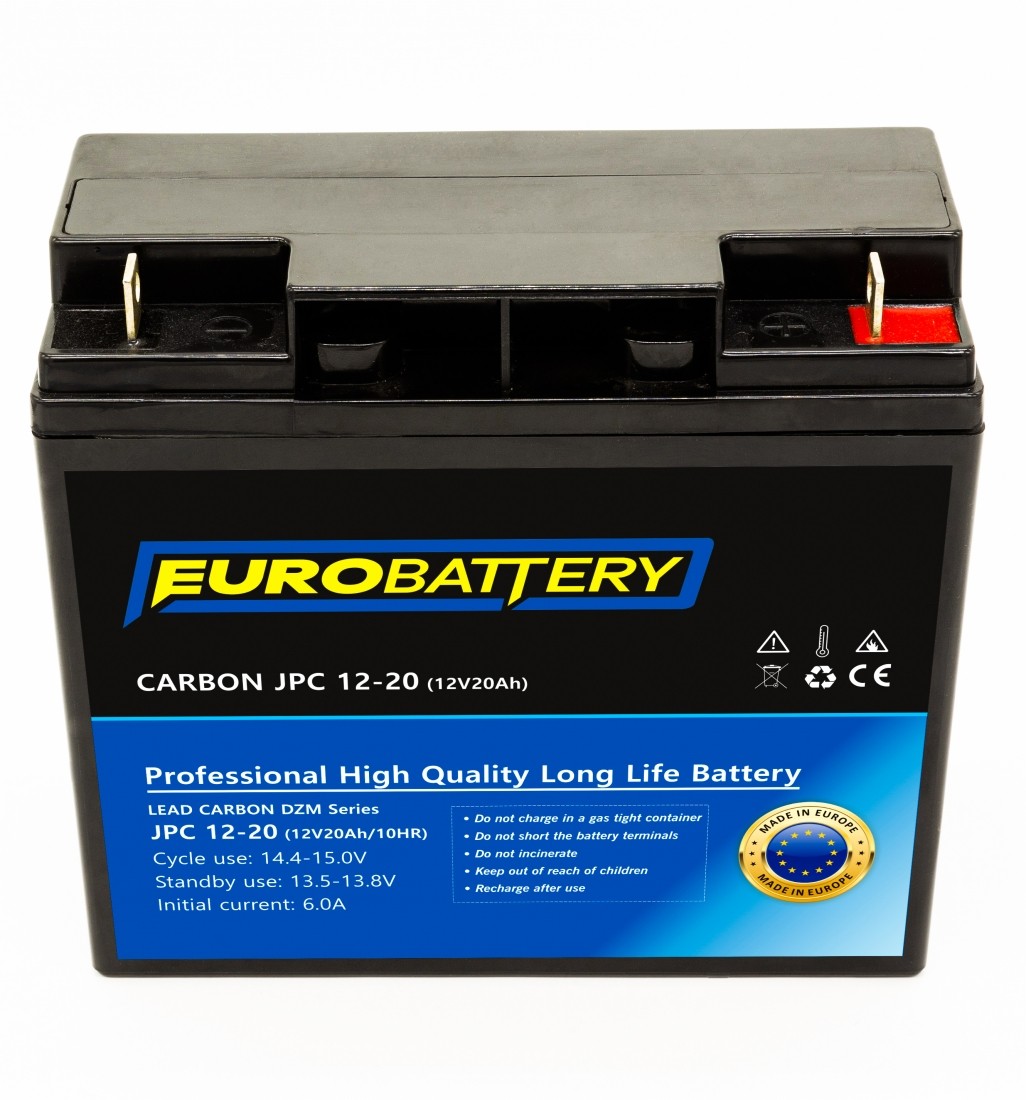 12v-20ah АКБ карбоновий EuroBattery JPC 12-20 DZM (12в 20Аг)
