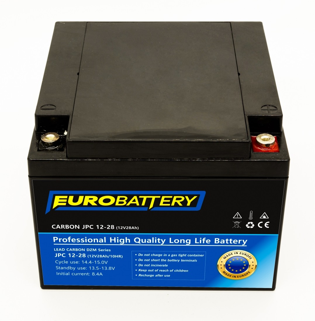 12v-28ah АКБ карбоновий EuroBattery JPC 12-28 DZM (12в 28Аг)