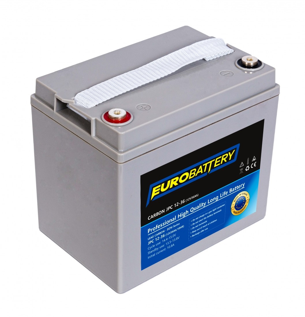 12v-36ah АКБ карбоновий EuroBattery JPC 12-36 DZM (12в 36Аг)