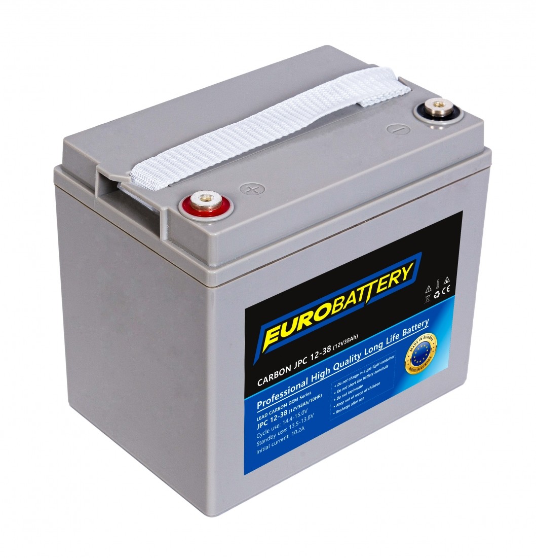 12v-38ah АКБ карбоновий EuroBattery JPC 12-38 DZM (12в 38Аг)