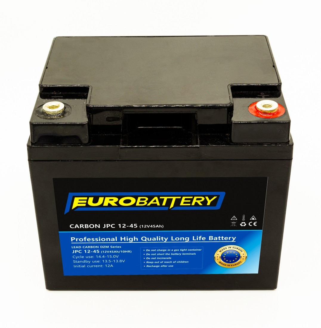 12v-45ah АКБ карбоновий EuroBattery JPC 12-45 DZM (12в 45Аг)