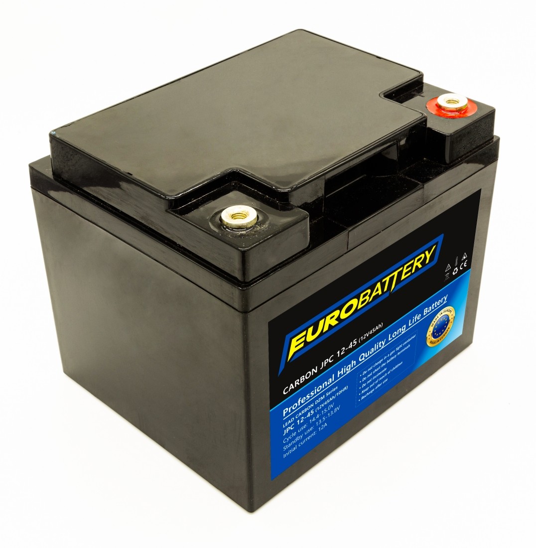 12v-45ah АКБ карбоновий EuroBattery JPC 12-45 DZM (12в 45Аг)