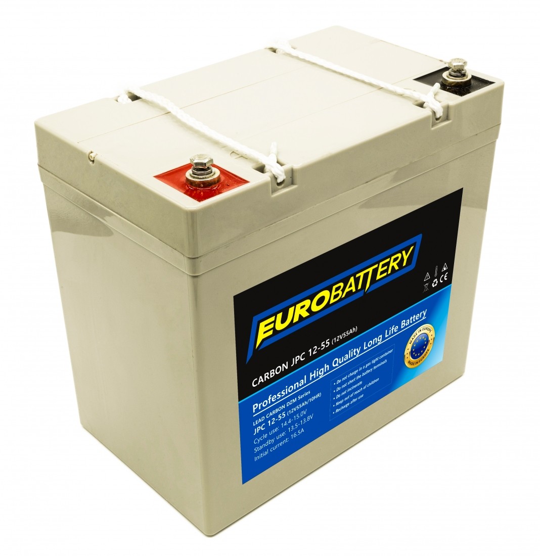 12v-55ah АКБ карбоновий EuroBattery JPC 12-55 DZM (12в 55Аг)