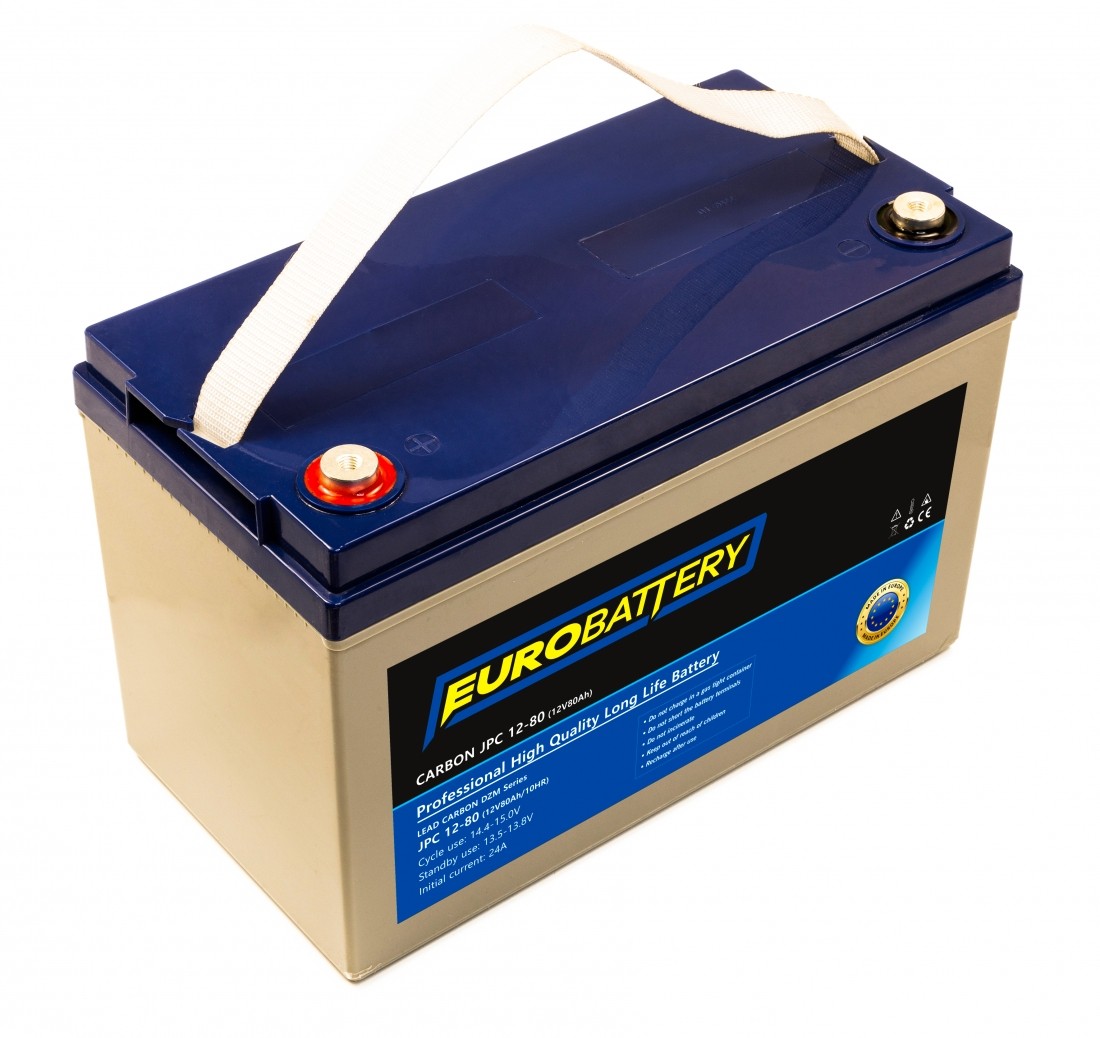 12v-80ah АКБ карбоновий EuroBattery JPC 12-80 DZM (12в 80Аг)