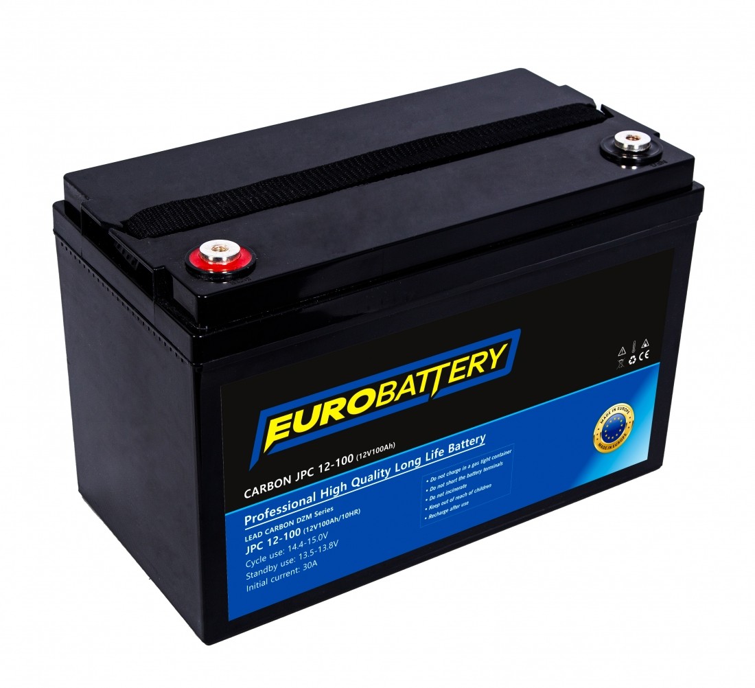 12v-100ah АКБ карбоновий EuroBattery JPC 12-100 DZM (12в 100Аг)