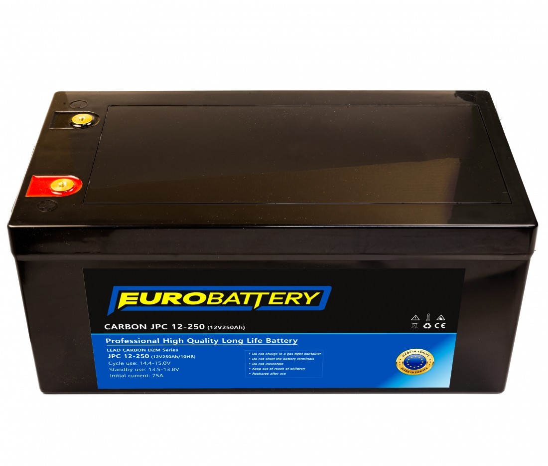 12v-250ah АКБ карбоновий EuroBattery JPC 12-250 DZM (12в 250Аг)