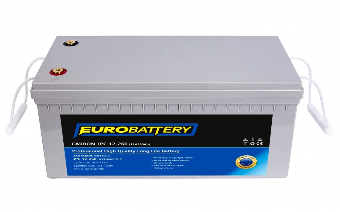 12v-260ah АКБ карбоновий EuroBattery JPC 12-260 DZM (12в 260Аг)