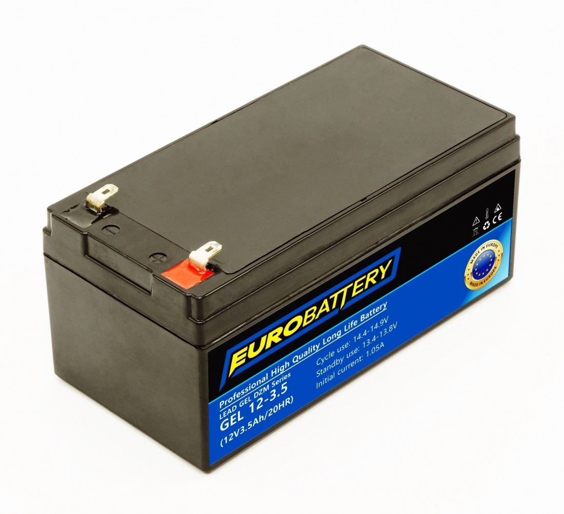 12v-3,5ah АКБ гелевий EuroBattery GEL 12-3,5 DZM (12в3.5Аг)
