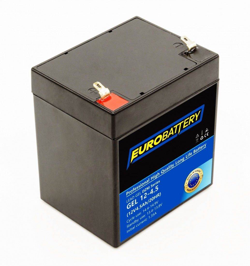 12v-4,5ah АКБ гелевий EuroBattery GEL 12-4,5 DZM (12в 4.5Аг)