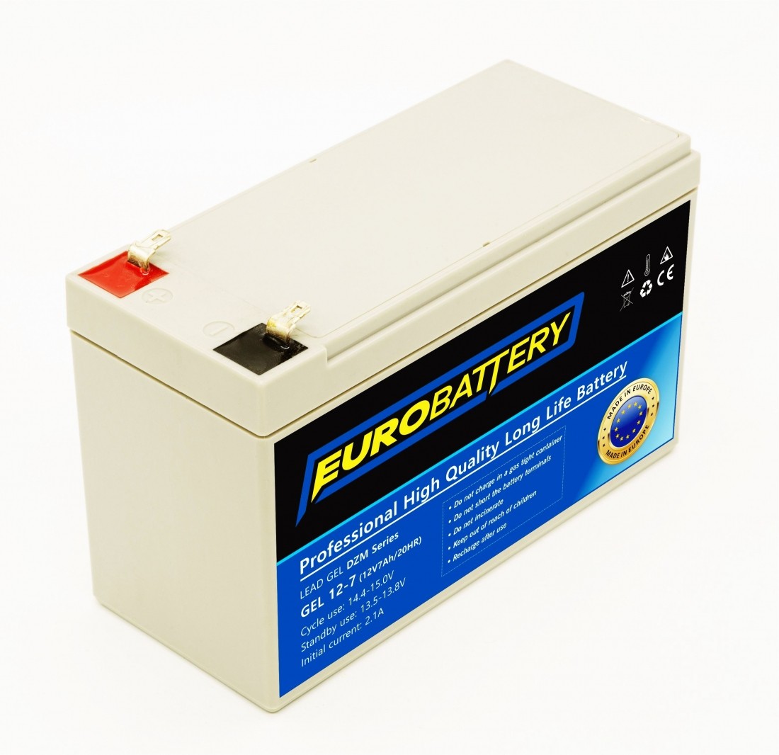 12v-7ah АКБ гелевий EuroBattery GEL 12-7 DZM (12в 7.0Аг)