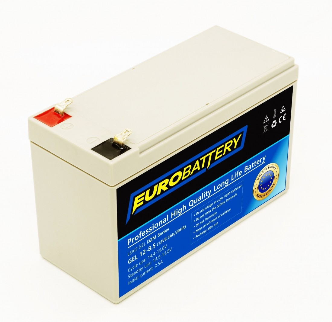 12v-8,5ah АКБ гелевий EuroBattery GEL 12-8,5 DZM (12в 8.5Аг)