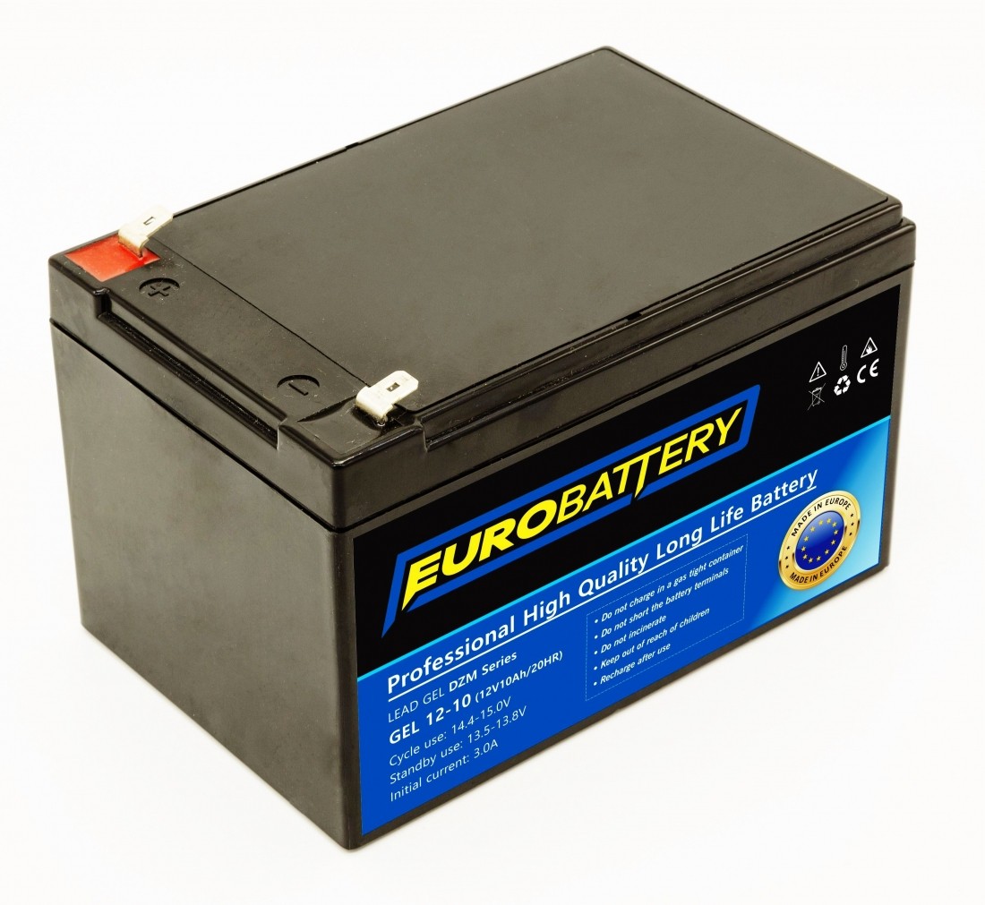 12v-10ah АКБ гелевий EuroBattery GEL 12-10 DZM (12в 10Аг)