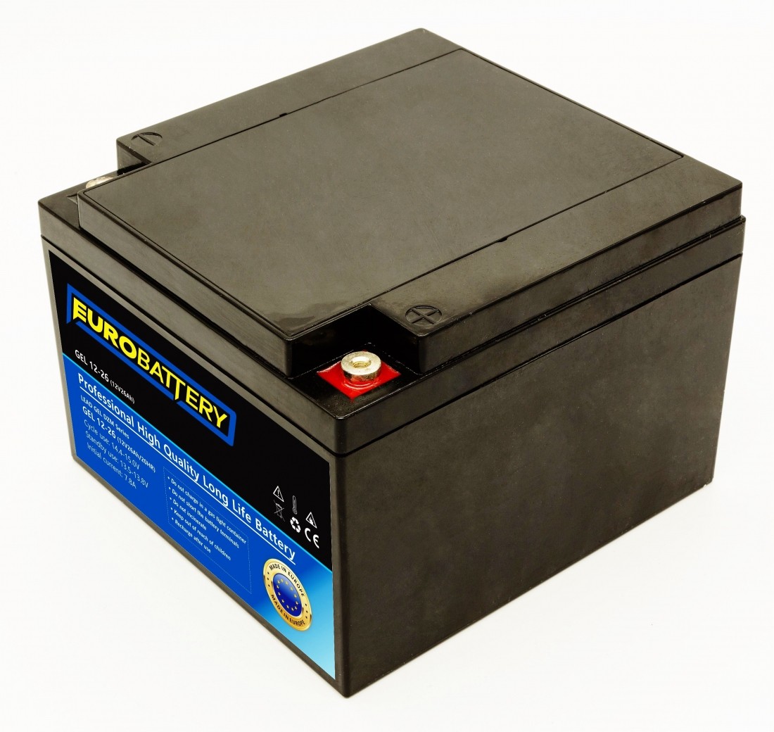 12v-26ah АКБ гелевий EuroBattery GEL 12-26 DZM (12в 26Аг)