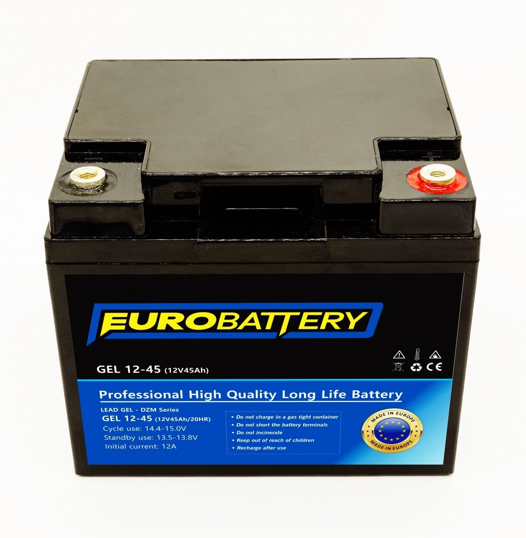 12v-45ah АКБ гелевий EuroBattery GEL 12-45 DZM (12в 45Аг)