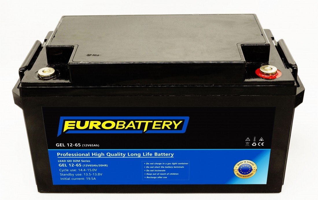 12v-65ah АКБ гелевий EuroBattery GEL 12-65 DZM (12в 65Аг)