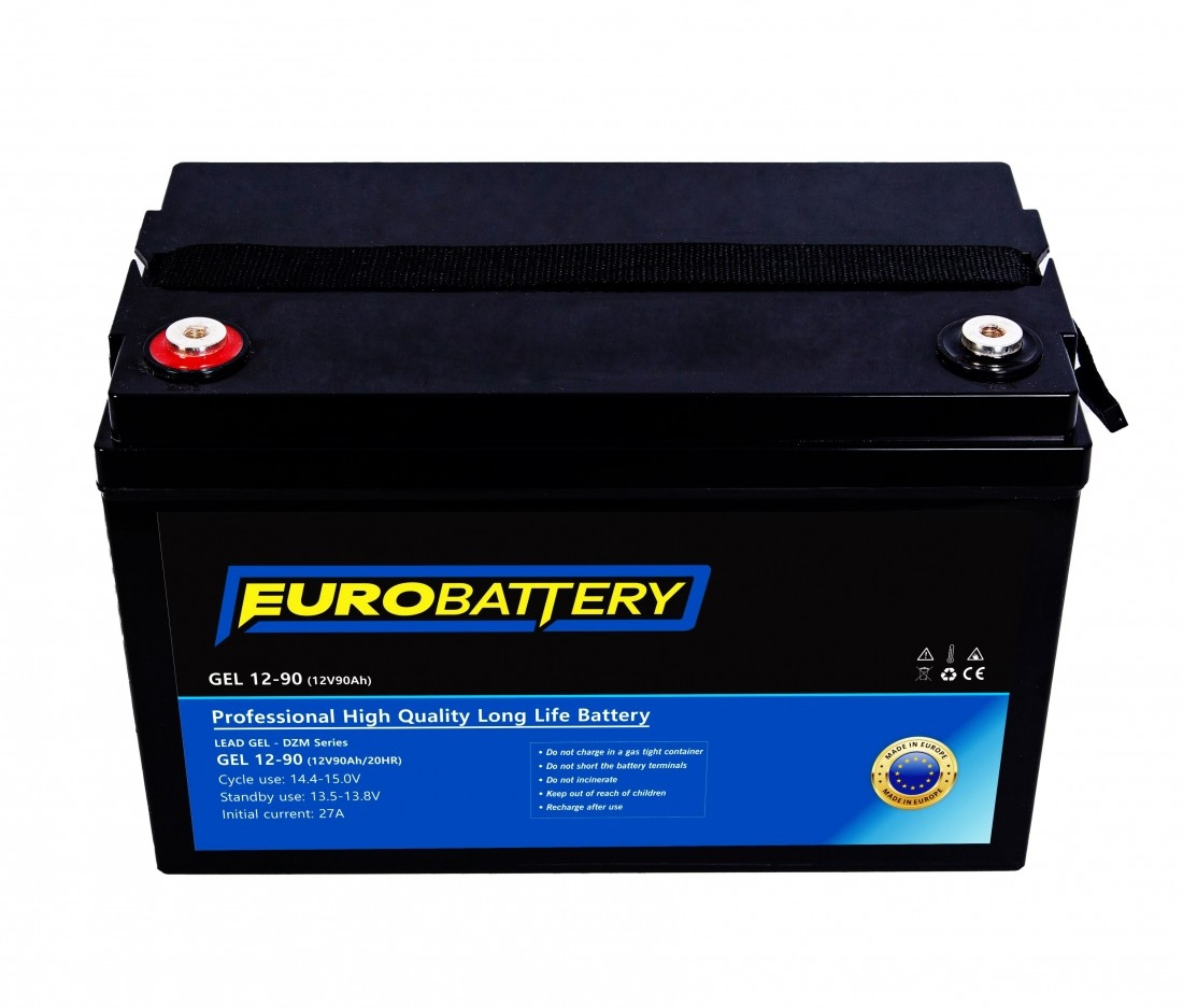 12v-90ah АКБ гелевий EuroBattery GEL 12-90 DZM (12в 90Аг)