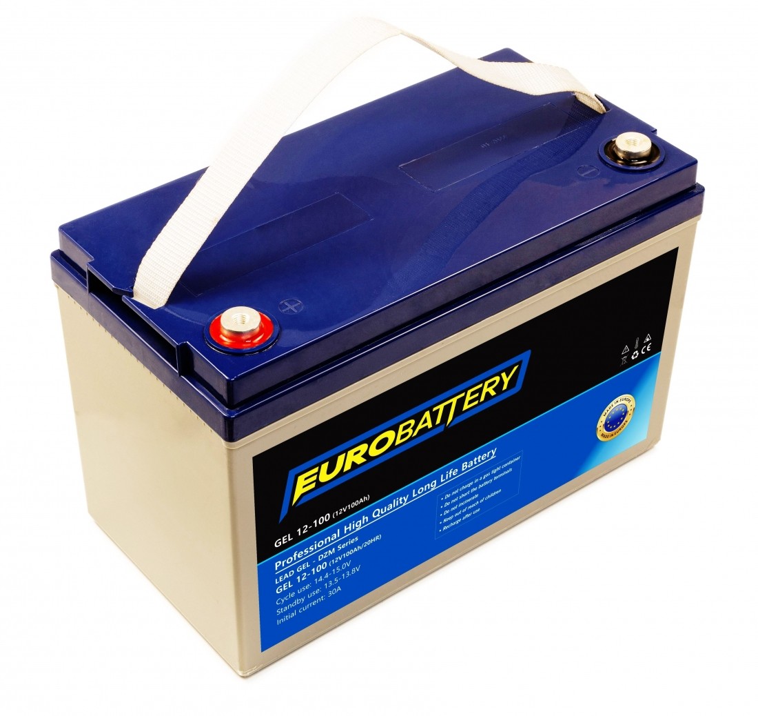 12v-100ah АКБ гелевий EuroBattery GEL 12-100 DZM (12в 100Аг)