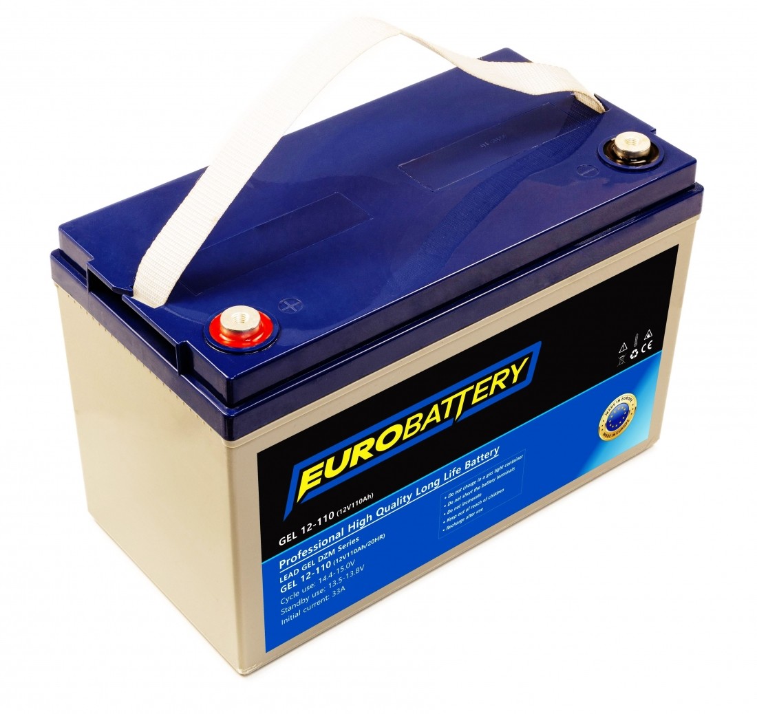12v-110ah АКБ гелевий EuroBattery GEL 12-110 DZM (12в 110Аг)