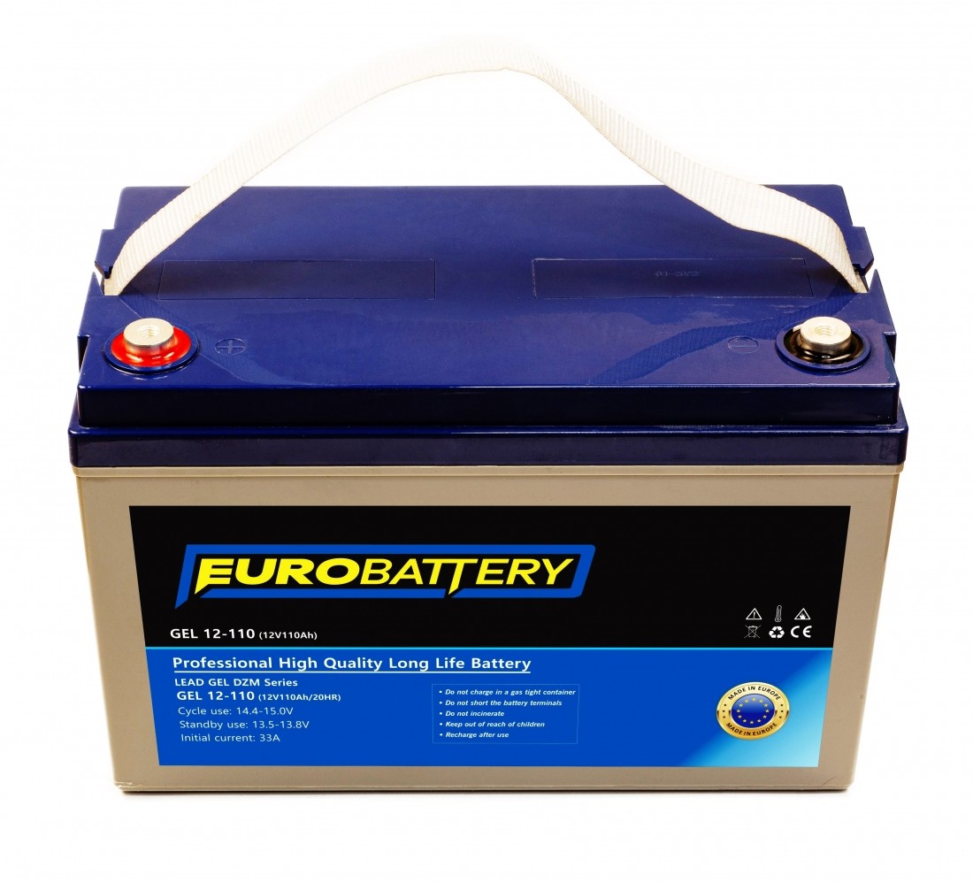 12v-110ah АКБ гелевий EuroBattery GEL 12-110 DZM (12в 110Аг)