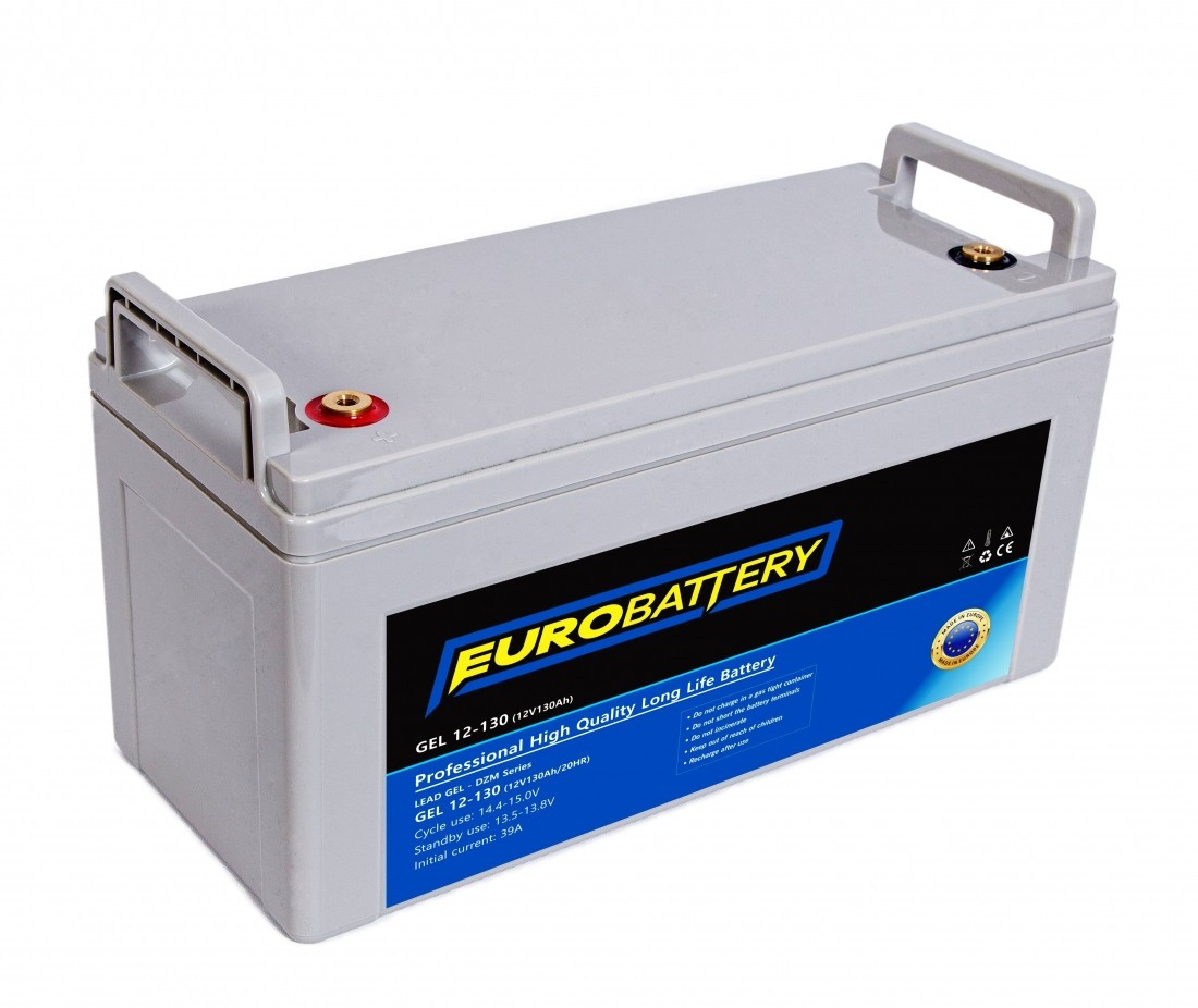 12v-130ah АКБ гелевий EuroBattery GEL 12-130 DZM (12в 130Аг)