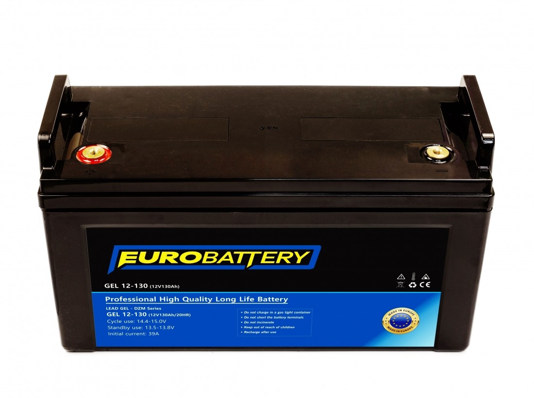12v-130ah АКБ гелевий EuroBattery GEL 12-130 DZM (12в 130Аг)