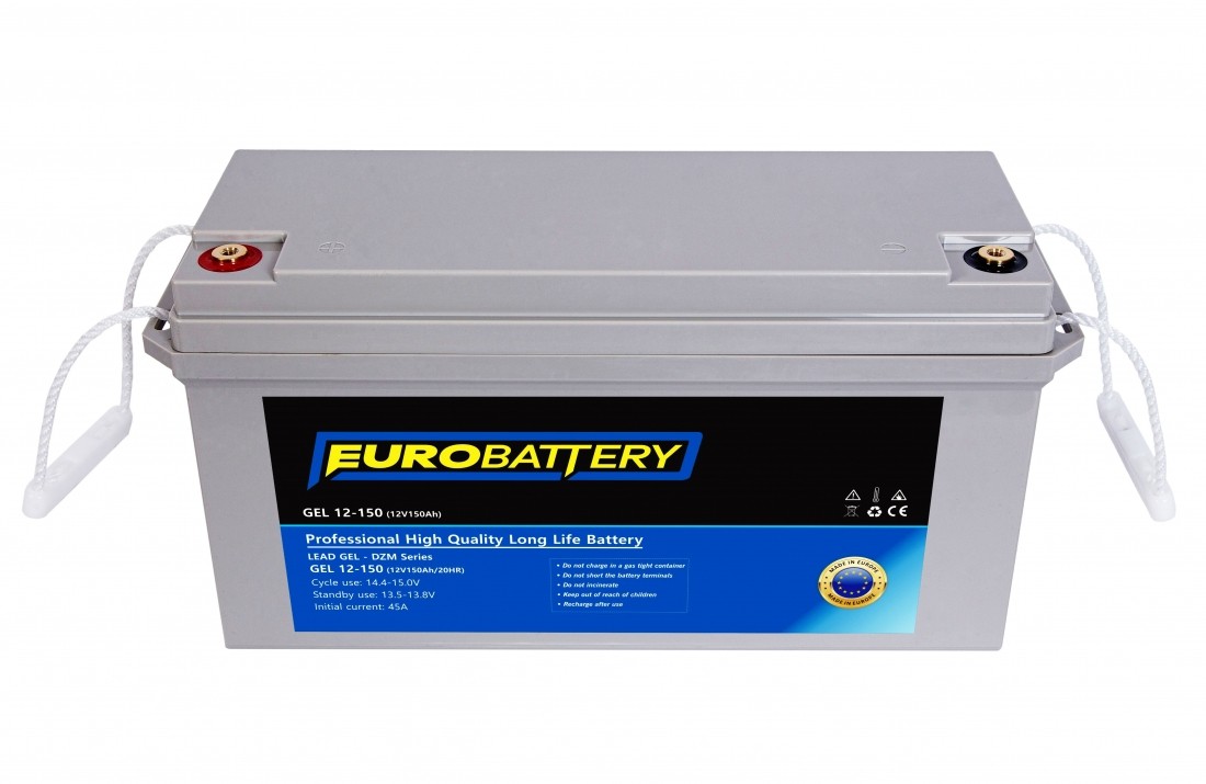 12v-150ah АКБ гелевий EuroBattery GEL 12-150 DZM (12в 150Аг)
