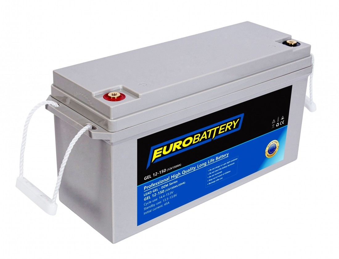12v-150ah АКБ гелевий EuroBattery GEL 12-150 DZM (12в 150Аг)