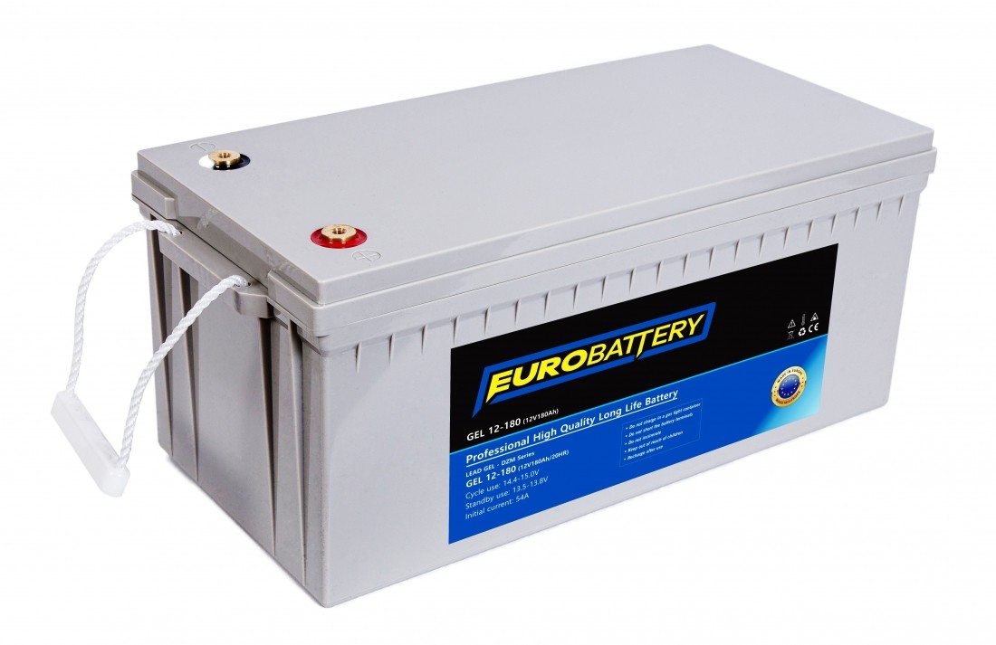 12v-180ah АКБ гелевий EuroBattery GEL 12-180 DZM (12в 180Аг)