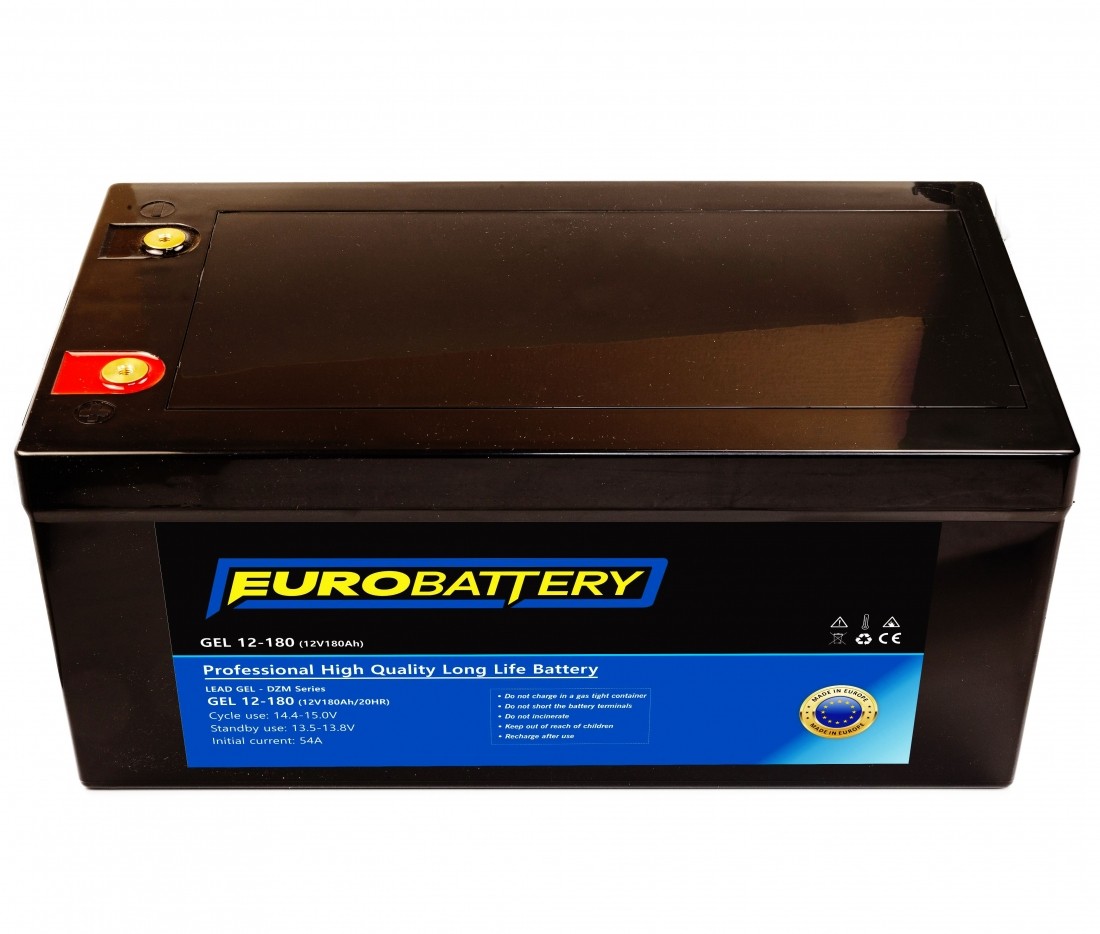 12v-180ah АКБ гелевий EuroBattery GEL 12-180 DZM (12в 180Аг)
