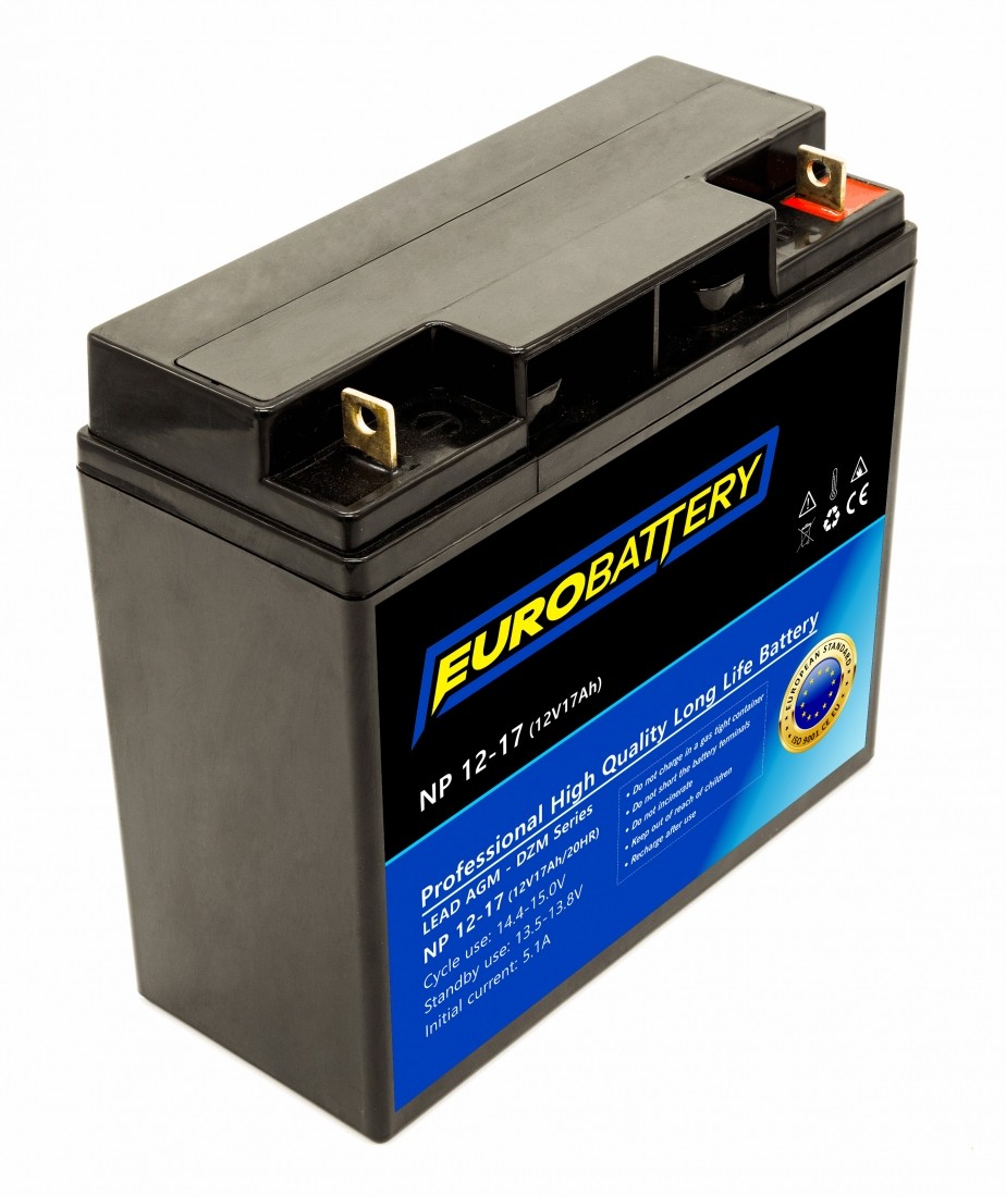 12v-17ah АКБ AGM EuroBattery NP 12-17 DZM (12в 17Аг)