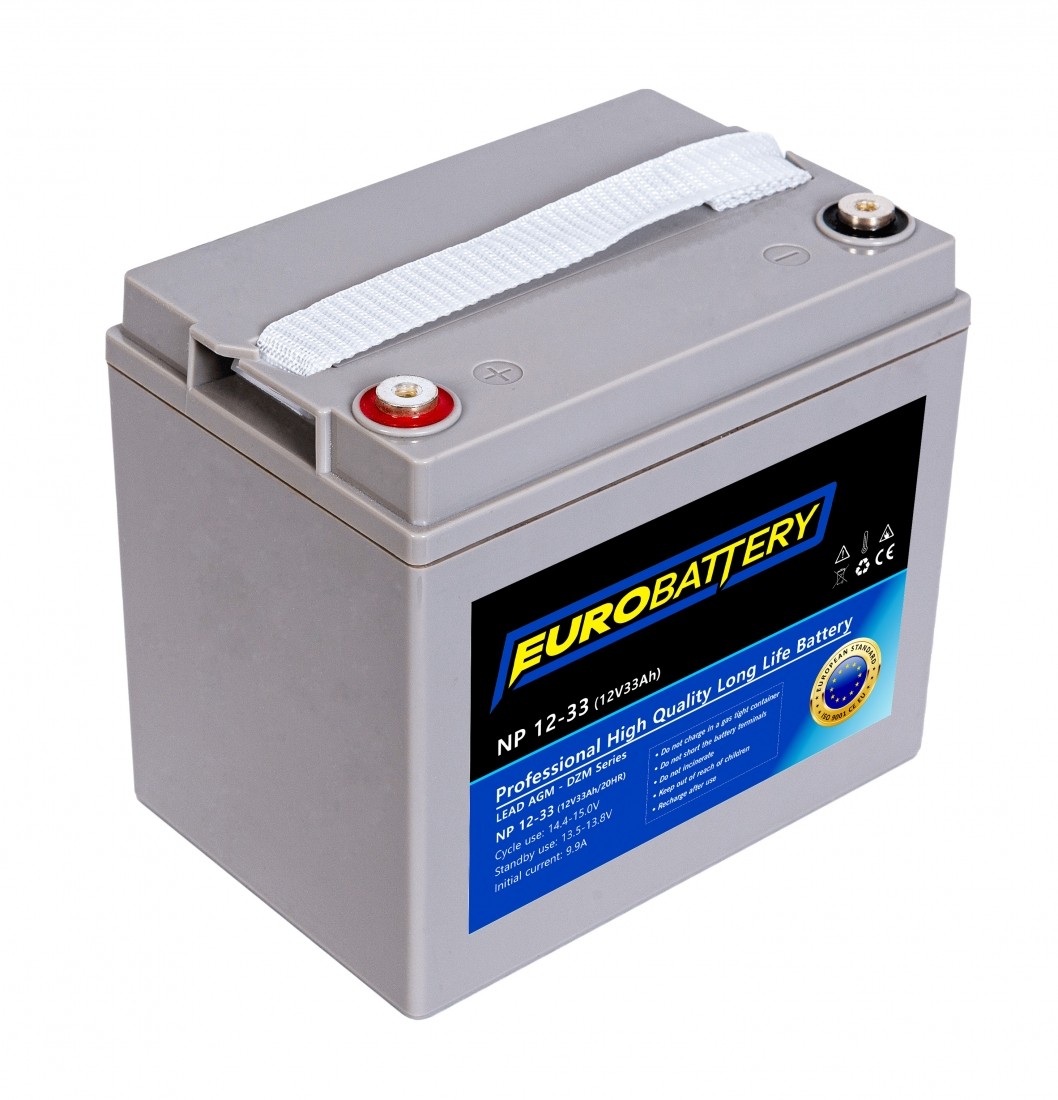 12v-33ah АКБ AGM EuroBattery NP 12-33 DZM (12в 33Аг)