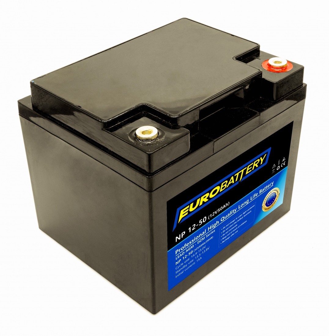 12v-50ah АКБ AGM EuroBattery NP 12-50 DZM (12в 50Аг)