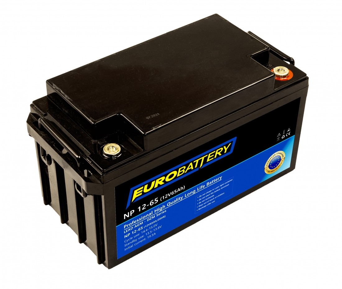 12v-65ah АКБ AGM EuroBattery NP 12-65 DZM (12в 65Аг)