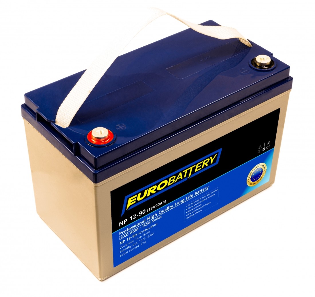 12v-90ah АКБ AGM EuroBattery NP 12-90 DZM (12в 90Аг)
