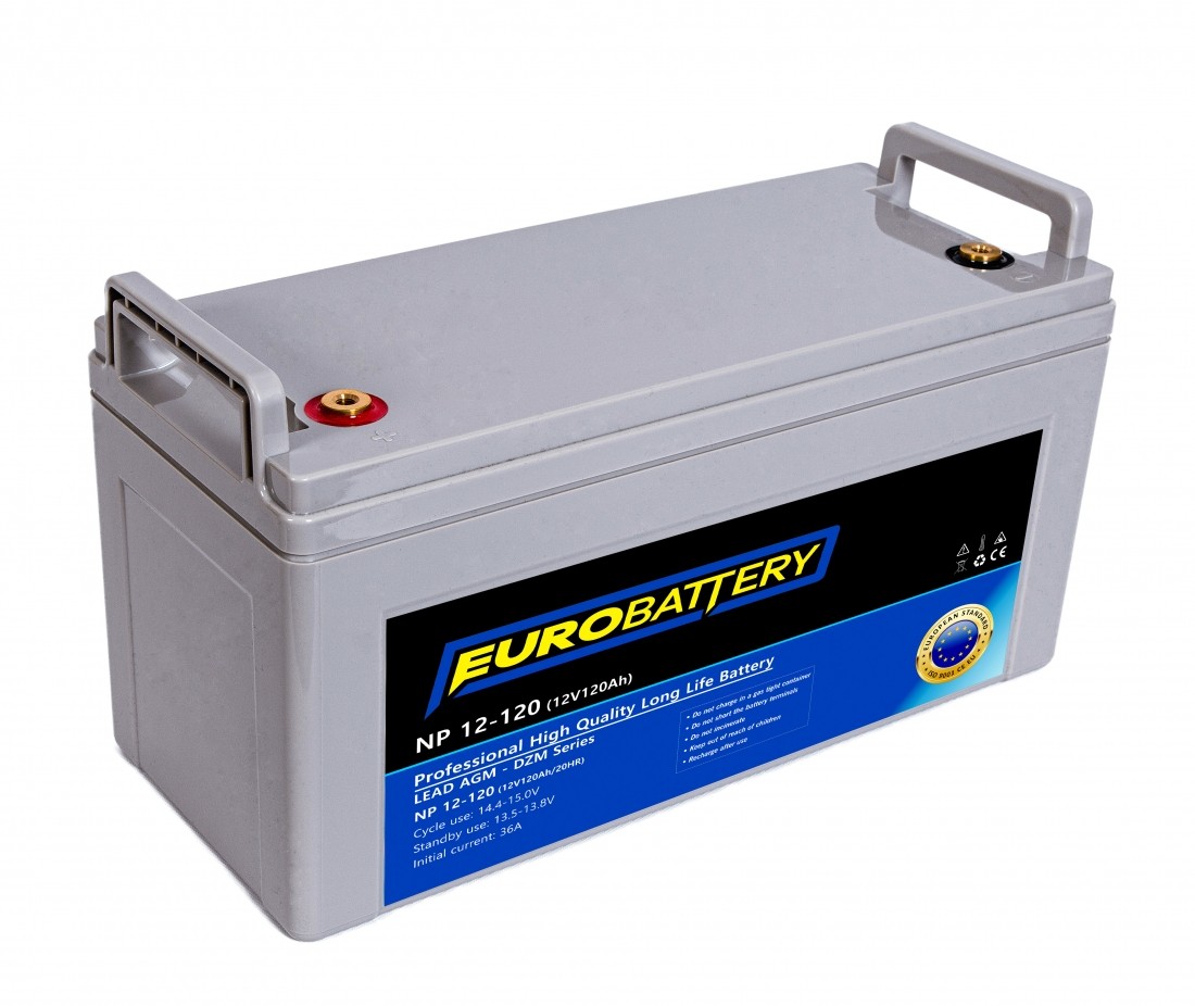 12v-120ah АКБ AGM EuroBattery NP 12-120 DZM (12в 120Аг)