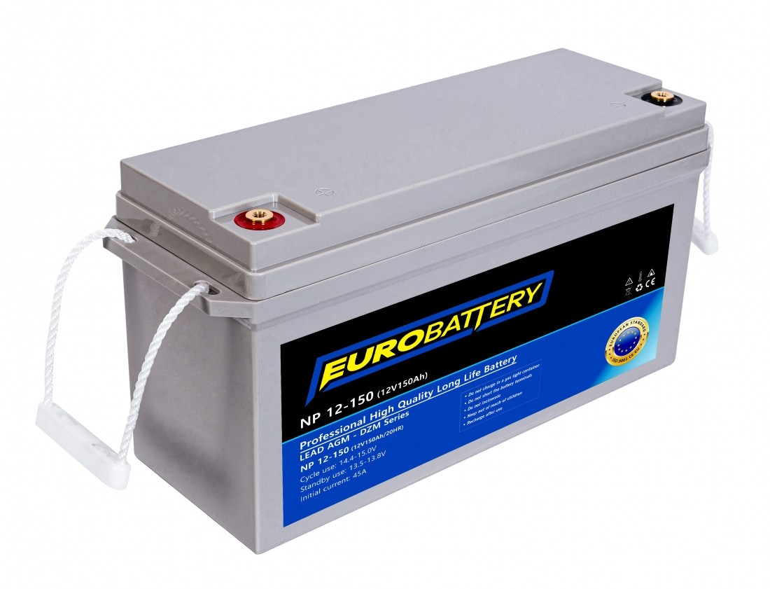 12v-150ah АКБ AGM EuroBattery NP 12-150 DZM (12в 150Аг)