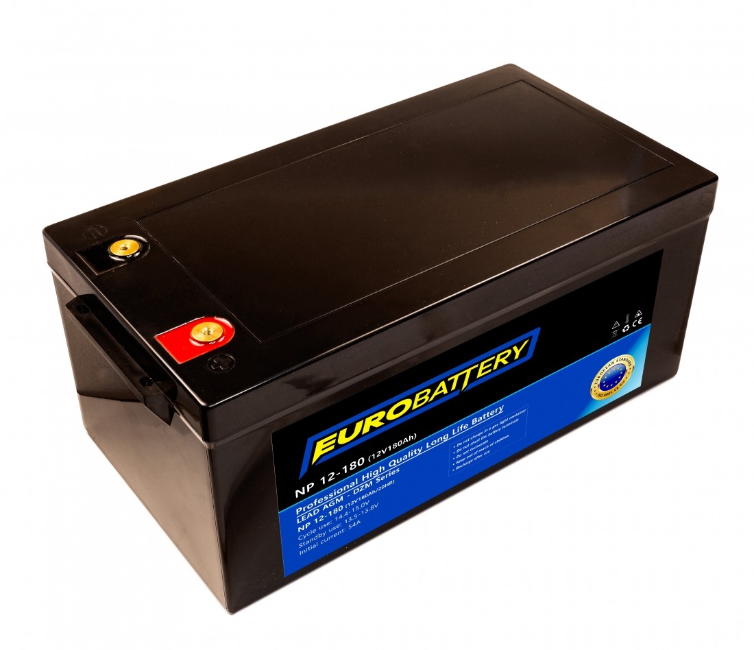 12v-180ah АКБ AGM EuroBattery NP 12-180 DZM (12в 180Аг)