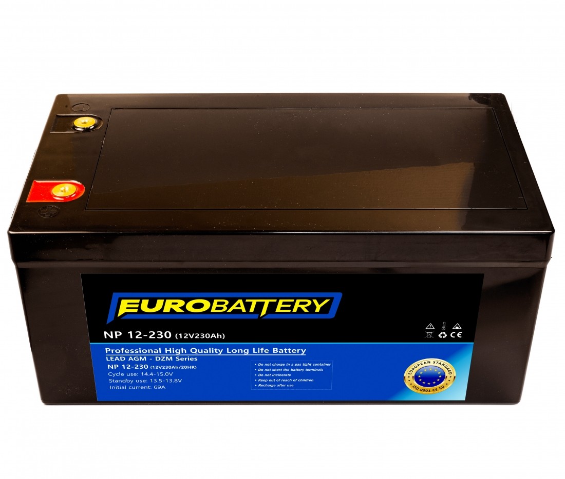 12v-230ah АКБ AGM EuroBattery NP 12-230 DZM (12в 230Аг)